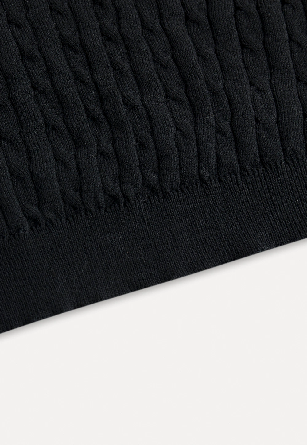 Square Neck Cable Knit Sweater