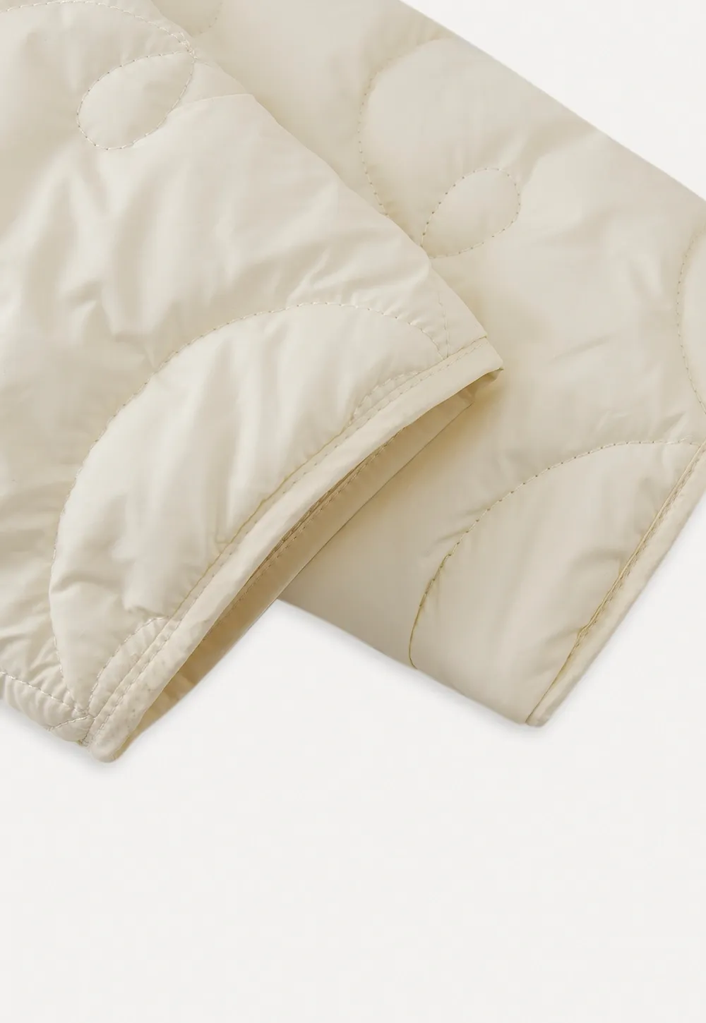 Round Neck Quilted Jacket Women Casual Outerwear