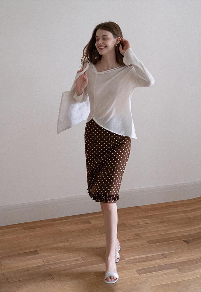 Women Twist‑Hem Knit Top