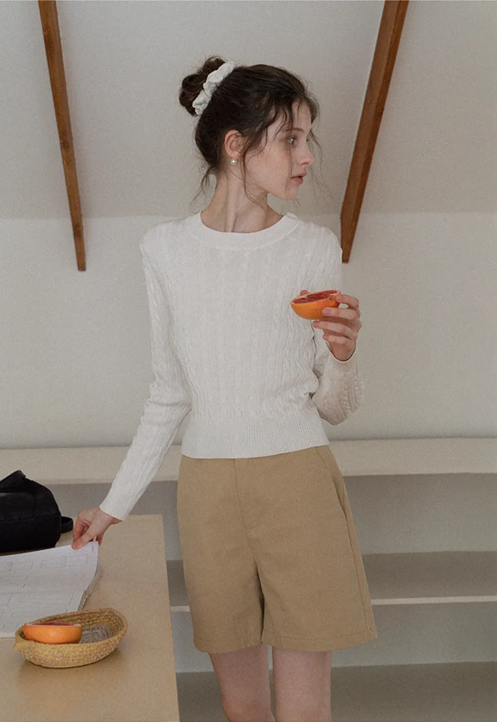 Women's High Waist Tailored Shorts