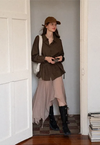 Belted Utility Shirt