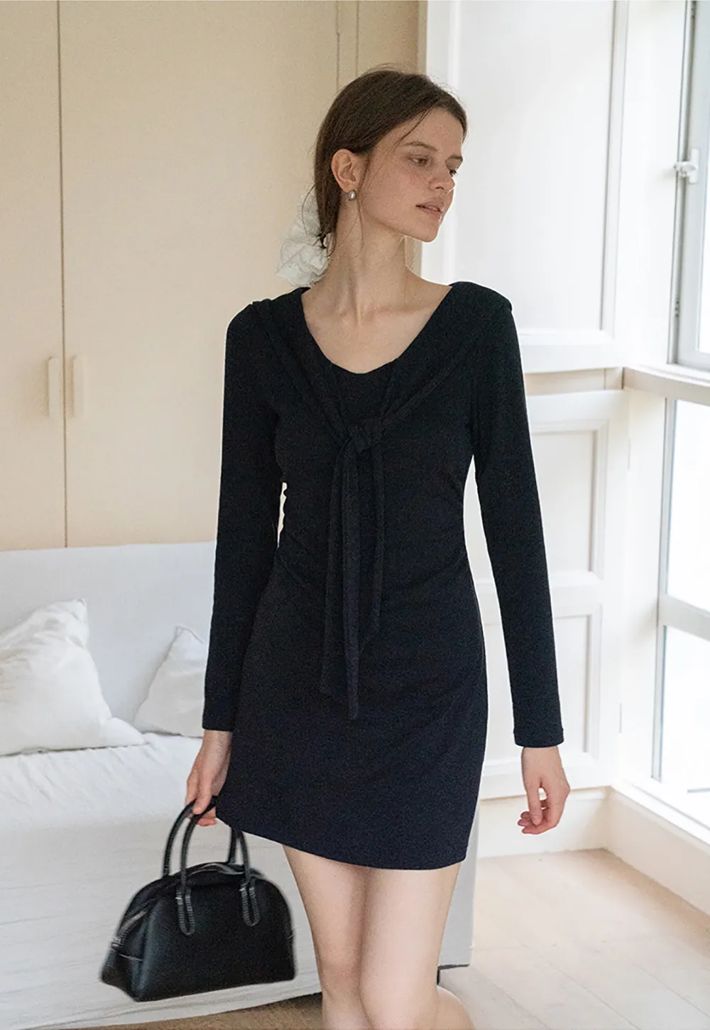 Elegant Bodycon Long Sleeve Dress