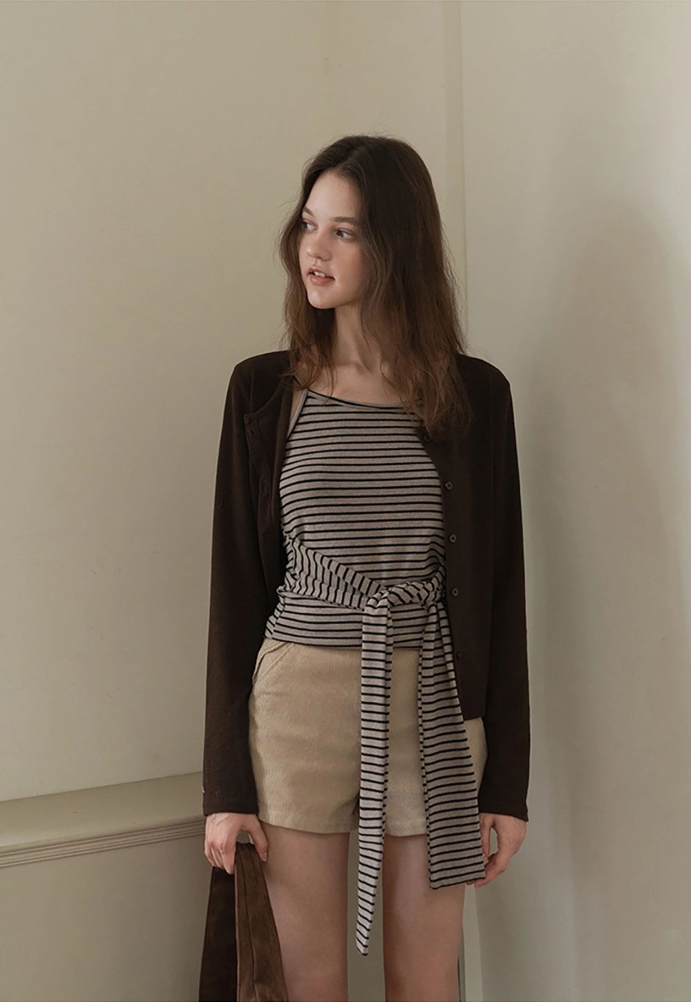 Vintage Belted Corduroy Shorts