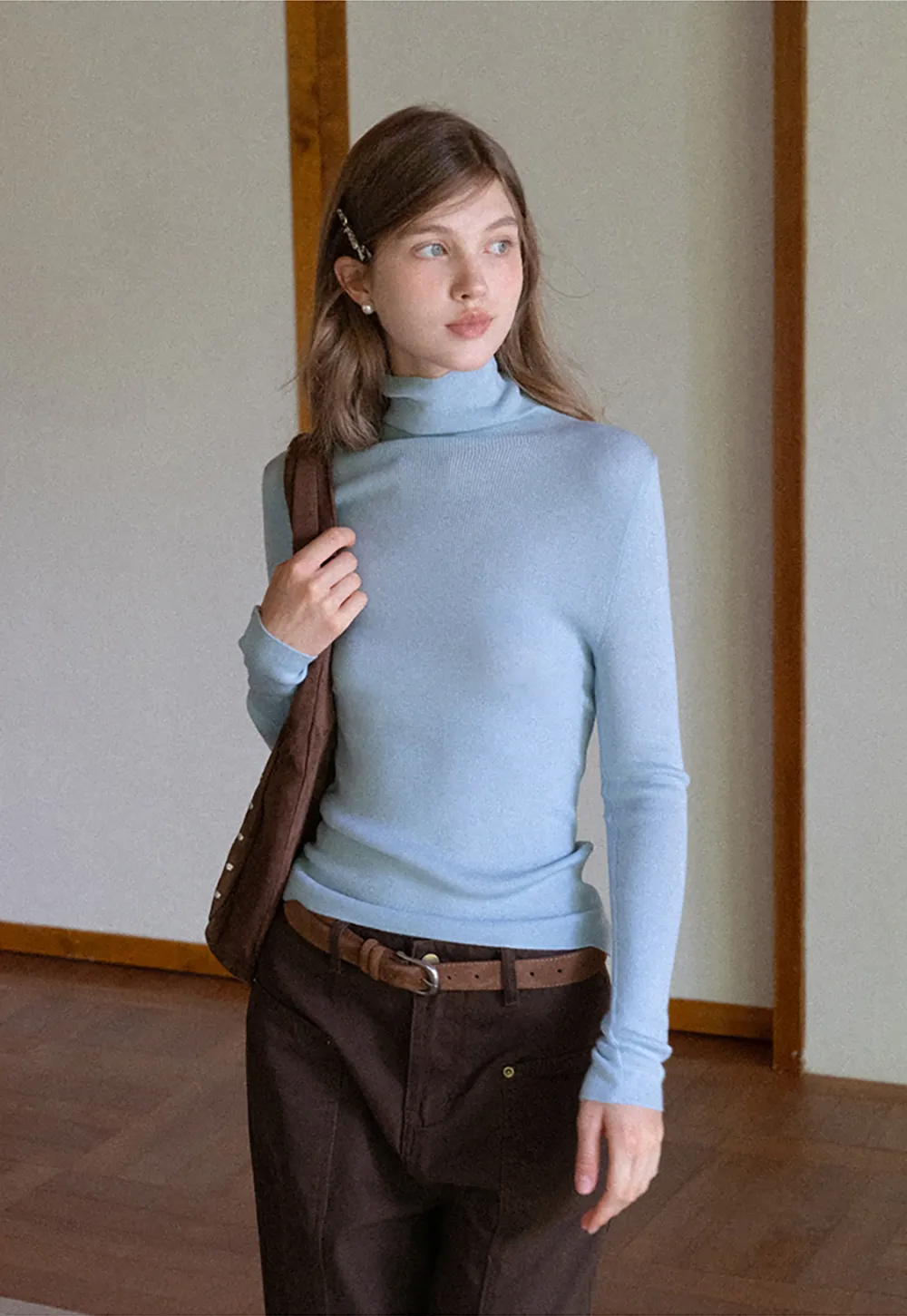 High-Waist Wide-Leg Utility Pants