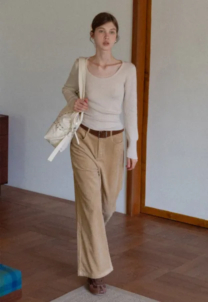 Basic Round Neck Slim Fit Sweater