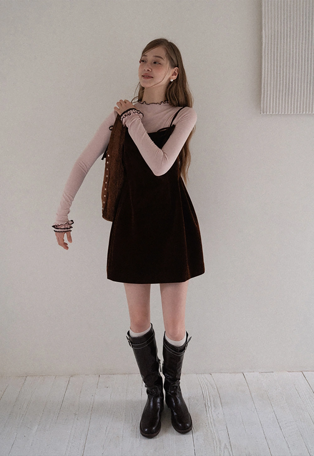 Vintage Style Velvet Sleeveless Dress
