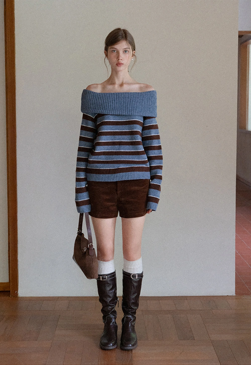 Striped Turtleneck Sweater