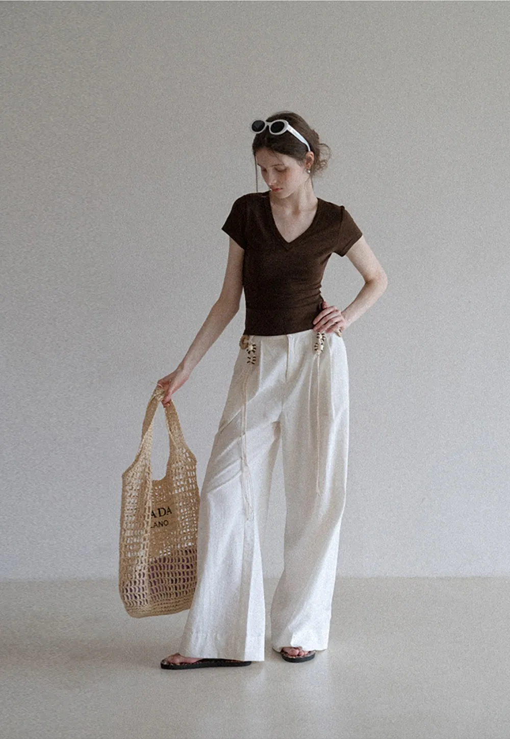 Women's Slim Fit V-Neck Short Sleeve T-Shirt