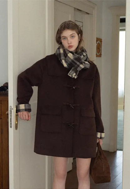 Classic Checkered Scarf Women Warm Winter Wrap