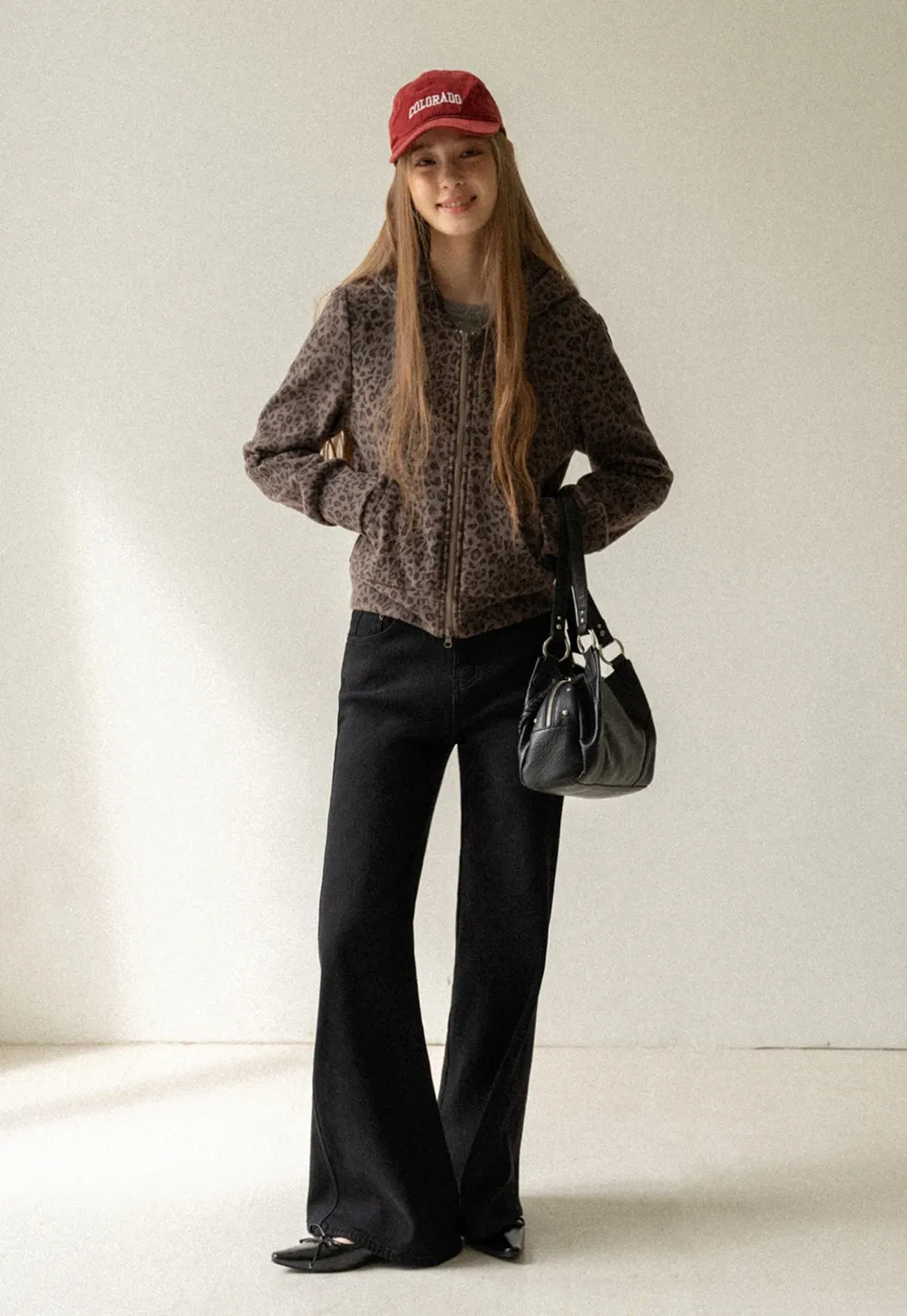 Womens High Rise Wide Leg Denim Pants