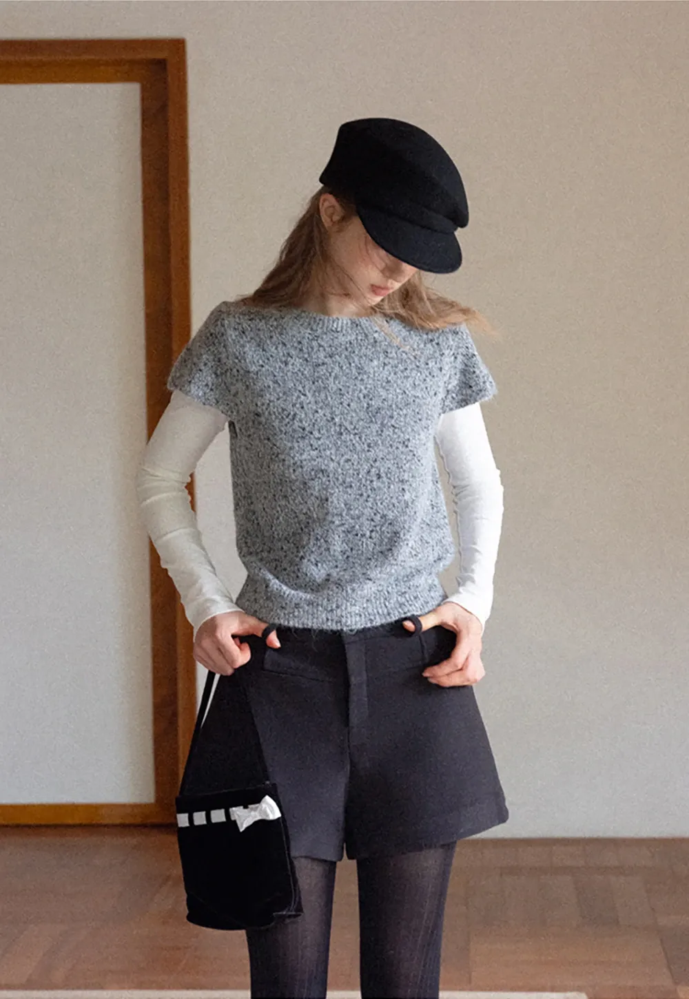 Womens High Waist Shorts with Belt