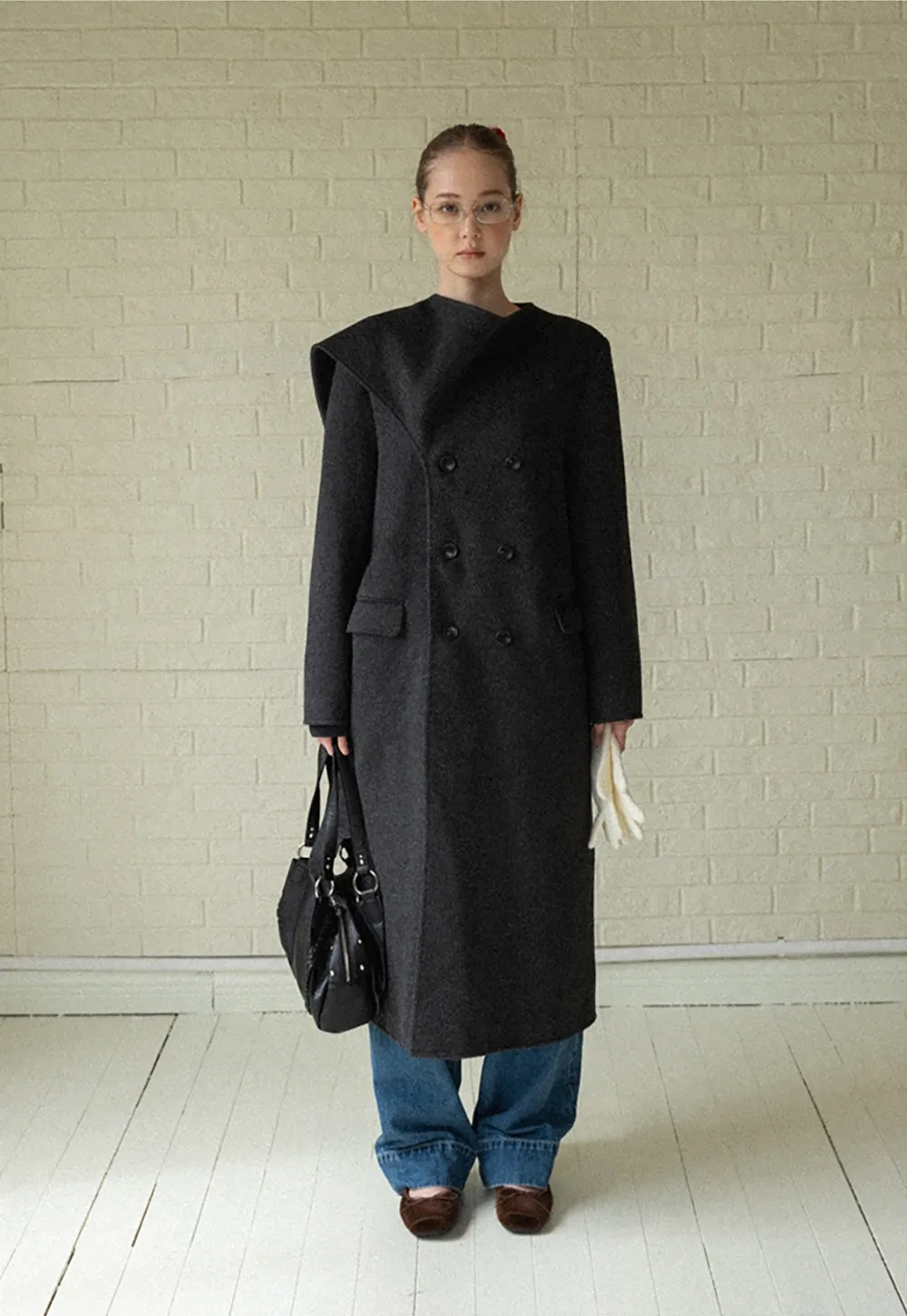 Classic Wool Long Coat for Women 
