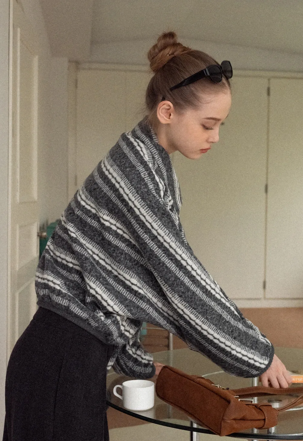 Retro Stripe Fleece Jacket