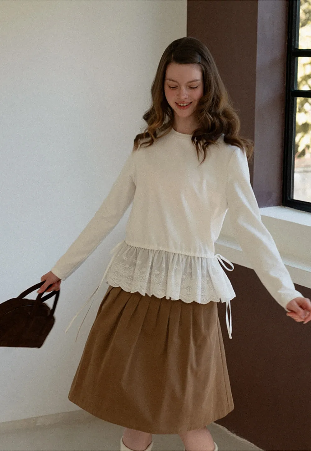 Elegant High-Waisted Pleated Skirt