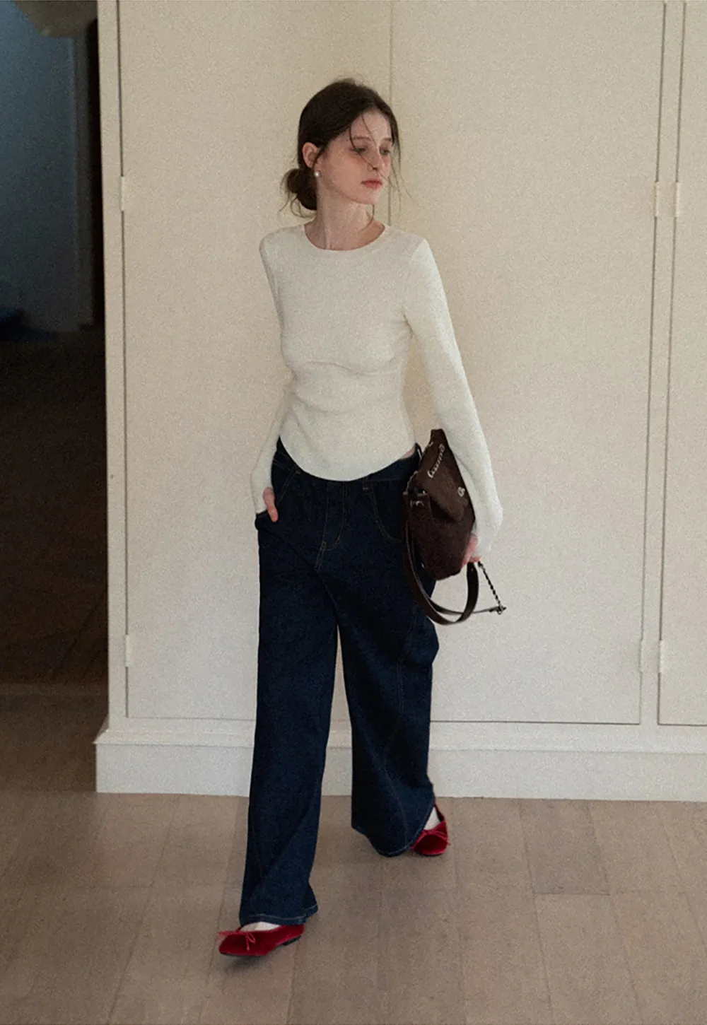 Women Basic Ribbed Sweater for Layering