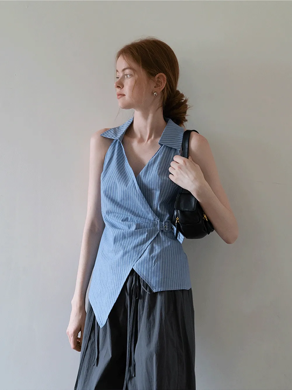 Women’s Striped Sleeveless Shirt