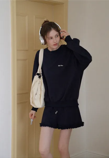 Frill Hem Lounge Set