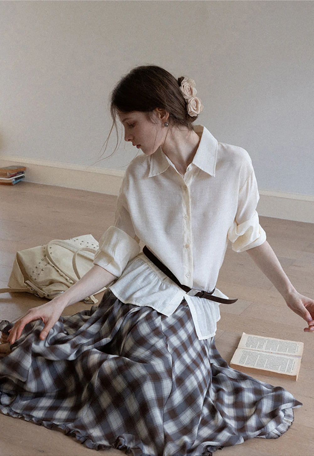 Women's Sheer Ruffle Hem Shirts