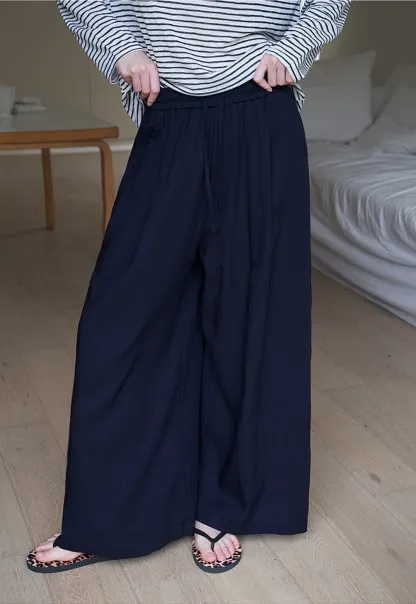 Wide Leg Drawstring Pants