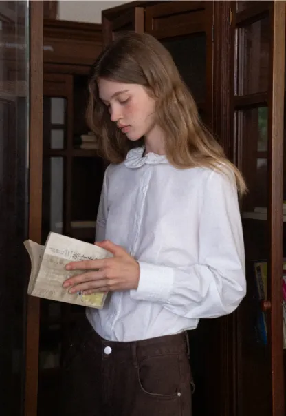 Ruffle Collar Blouse