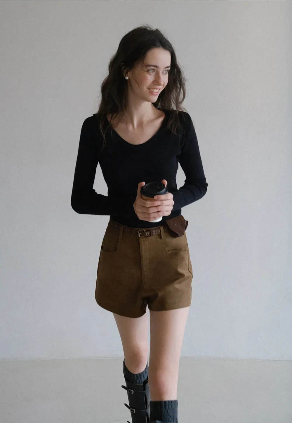 Belted Pocket Shorts