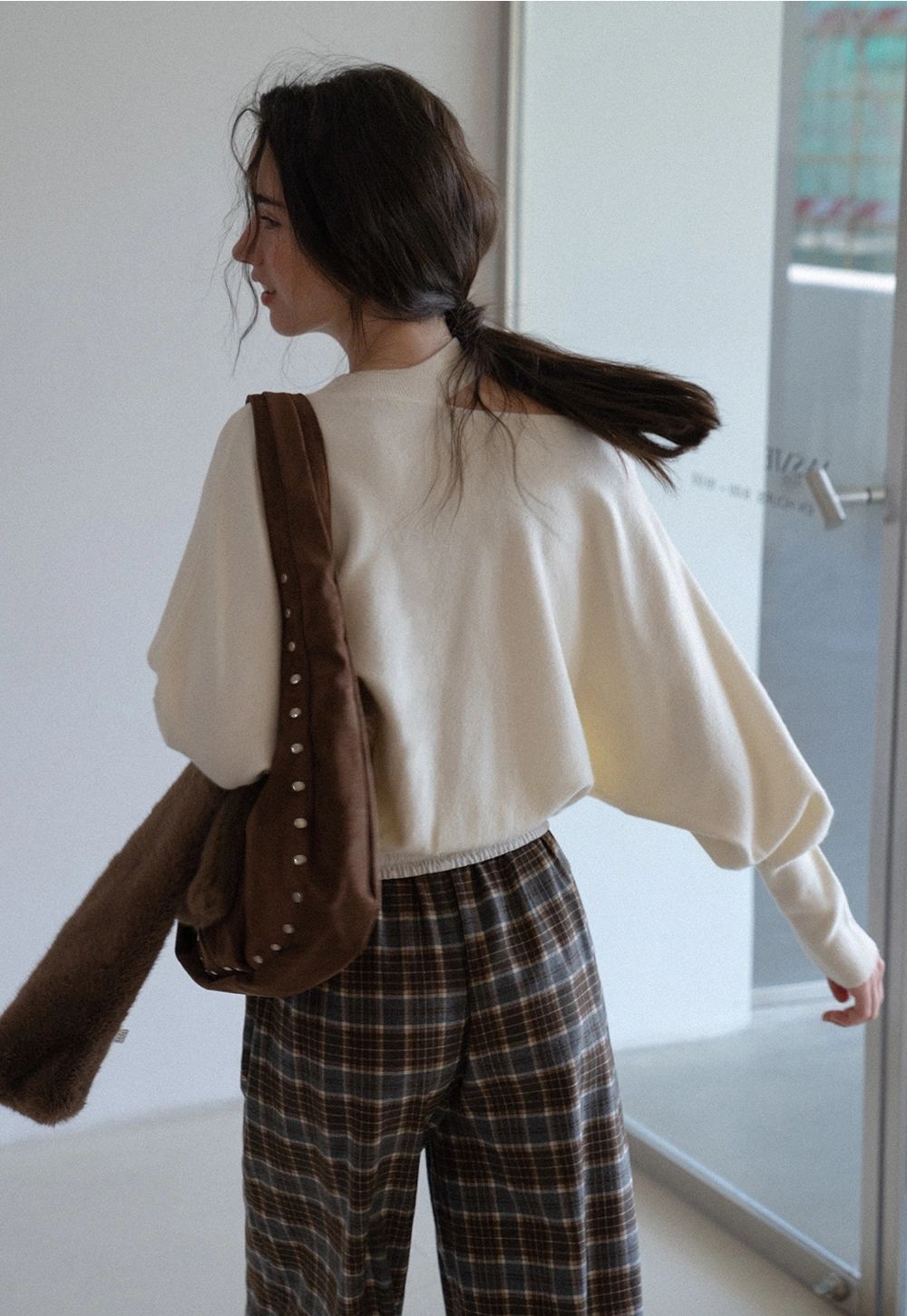 Off Shoulder Strap Detail Pullover