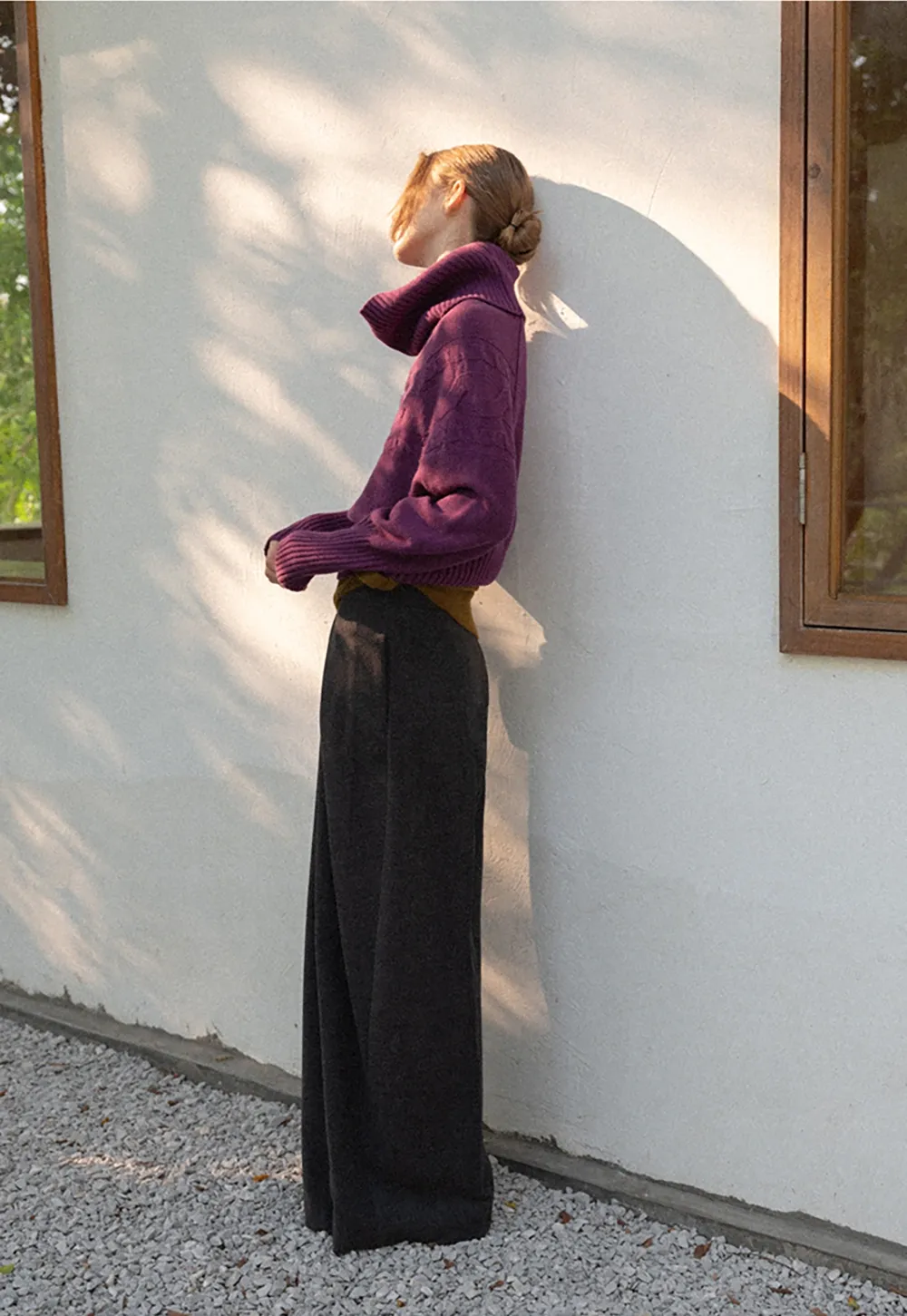 Women Ribbed Turtleneck Sweater