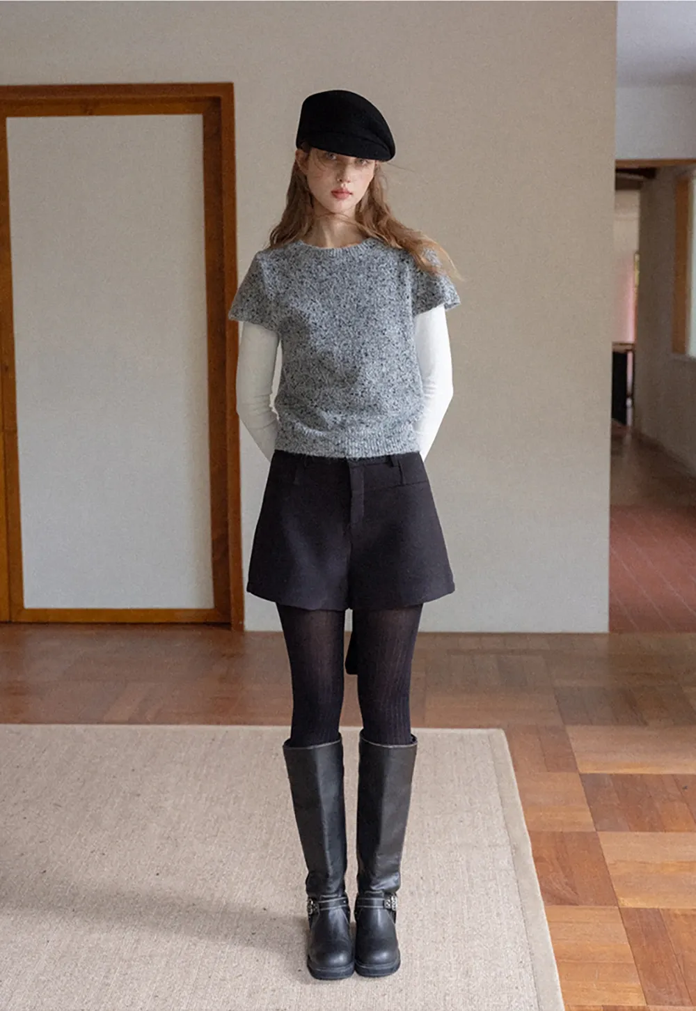 Womens High Waist Shorts with Belt