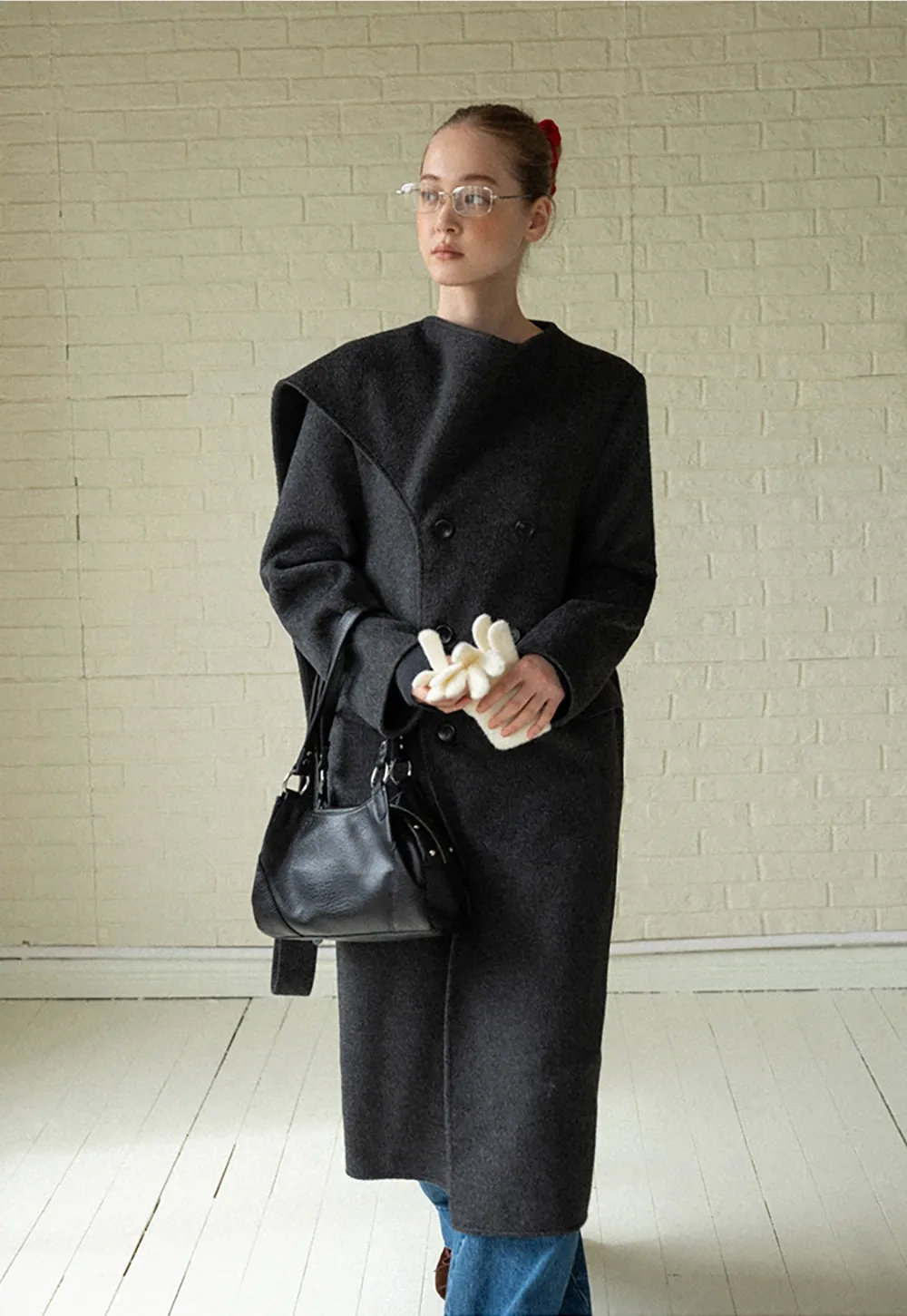 Classic Wool Long Coat for Women 