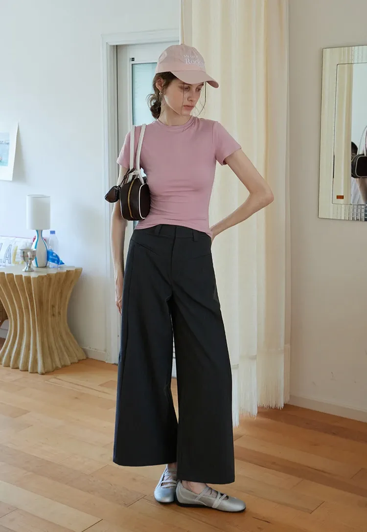 Wide Leg Tailored Pants