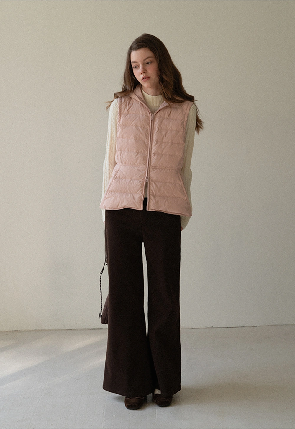 Soft Cotton Wide-Leg Pants with Button Detail