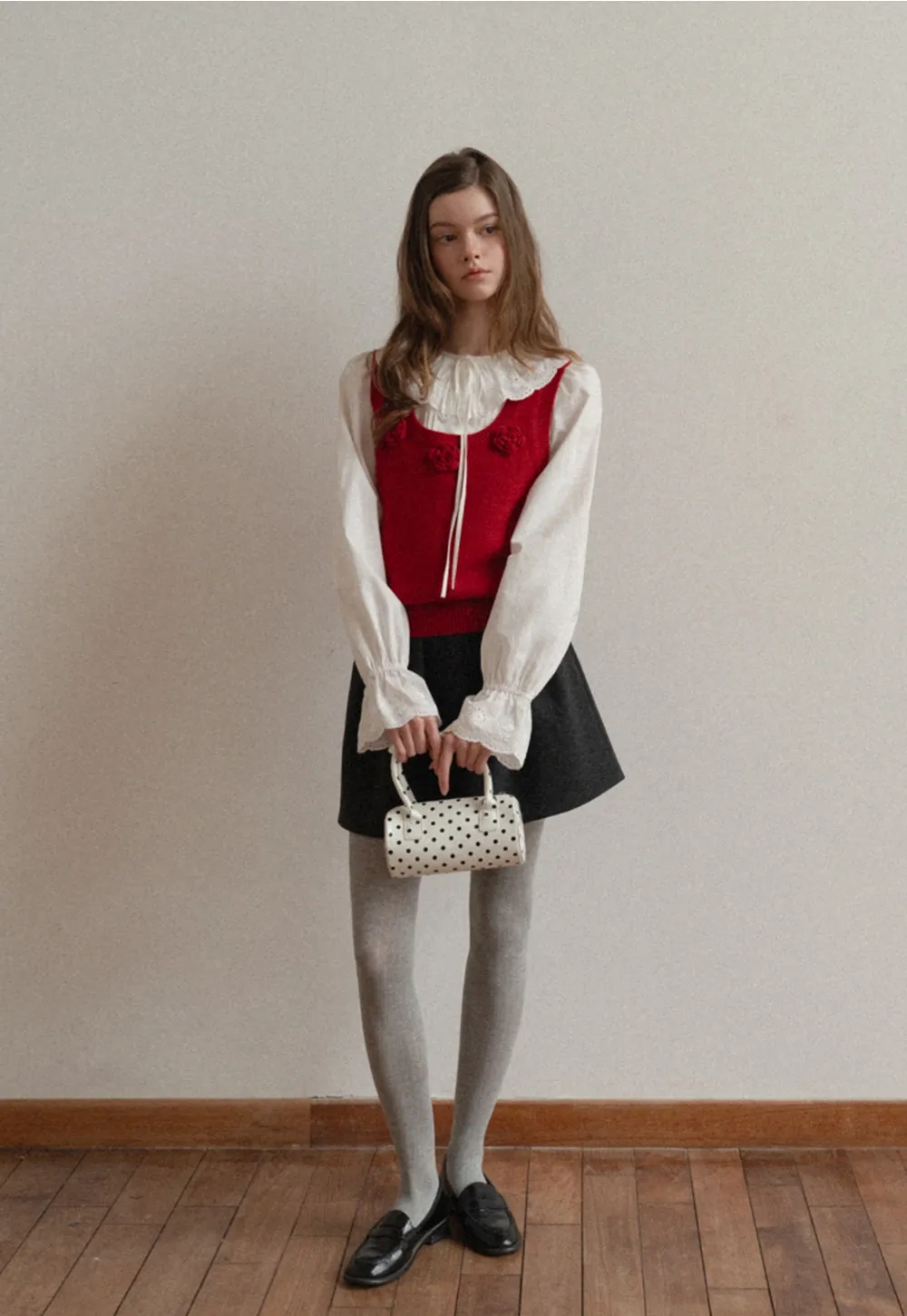 Classic Woolen A-Line Skirt for Women