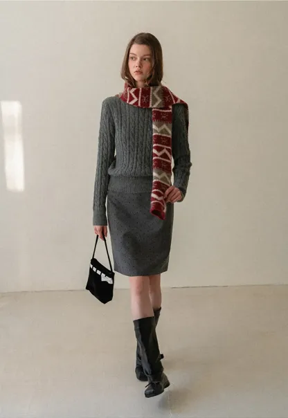 Polka Dot A-Line Mini Skirt