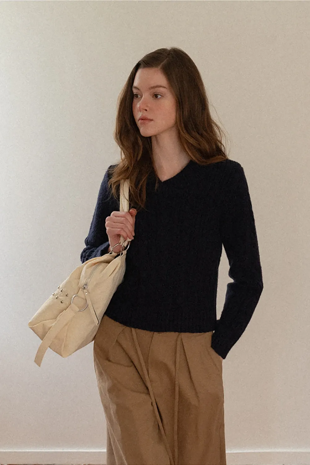 Cozy Ribbed Cable Knit Sweater