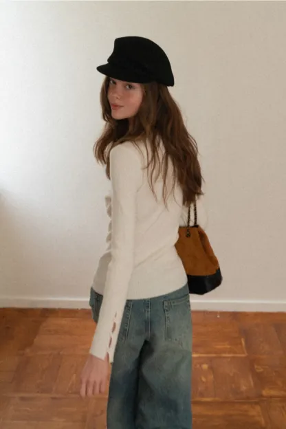 Wide-Leg Denim Jeans