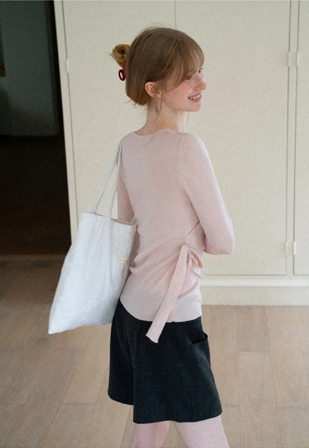 Asymmetrical Wrap Front High Waist Skirt