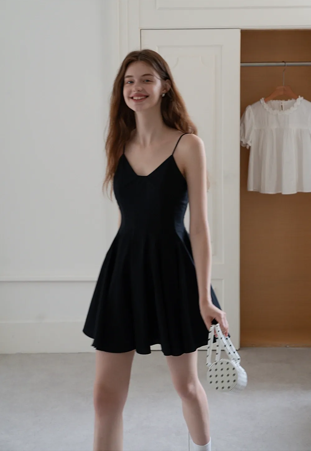 Spaghetti Strap A-Line Mini Dress