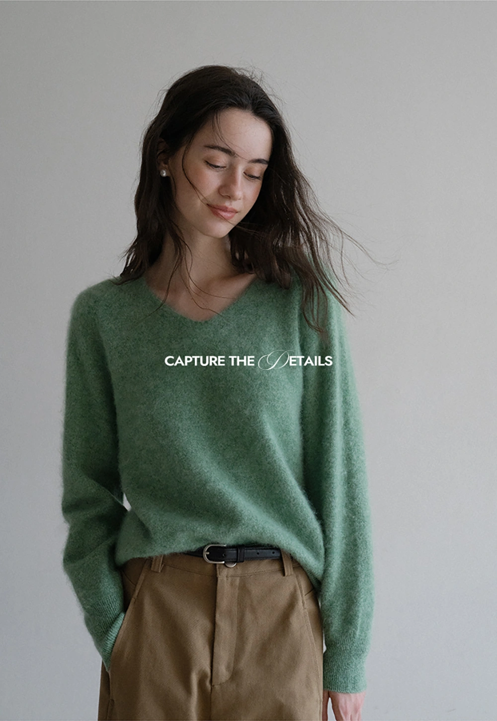 Cozy V-Neck Long Sleeve Sweater