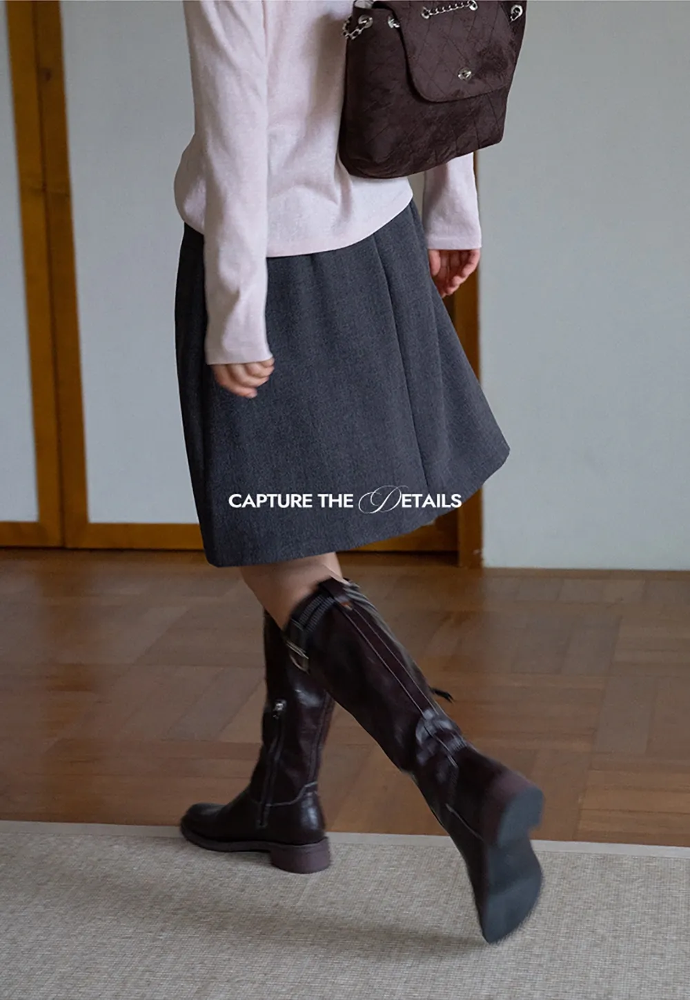 Women’s Pleated Mini Skirt with Belt