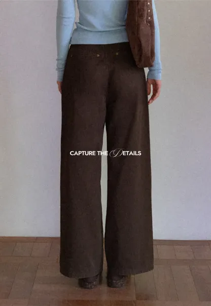 High-Waist Wide-Leg Utility Pants