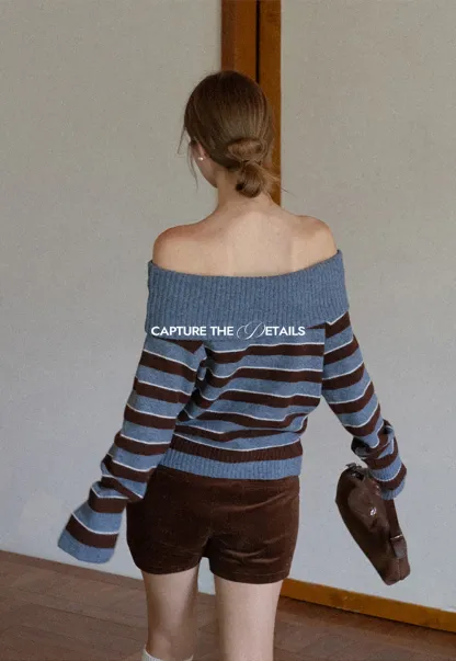 Striped Turtleneck Sweater