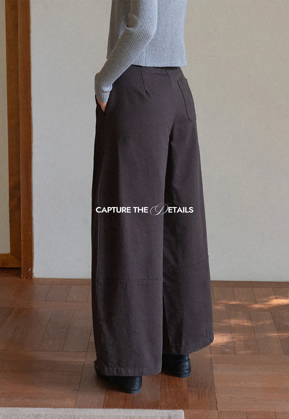 High-Waist Wide-Leg Pants with Tie Belt