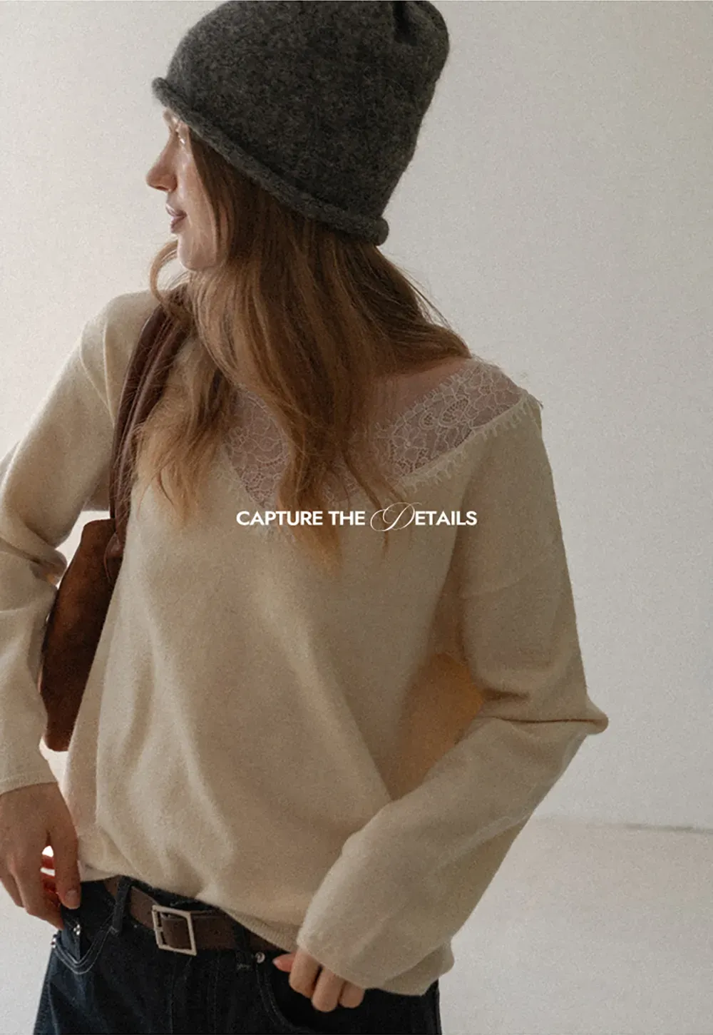 Lace Trim Fleece Top