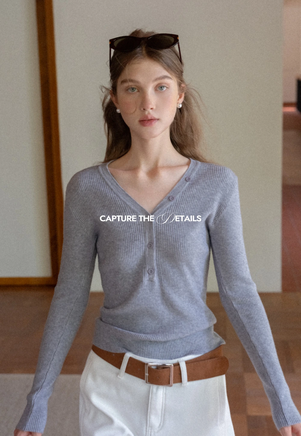 Womens High Waist Wide Leg Pants with Belt