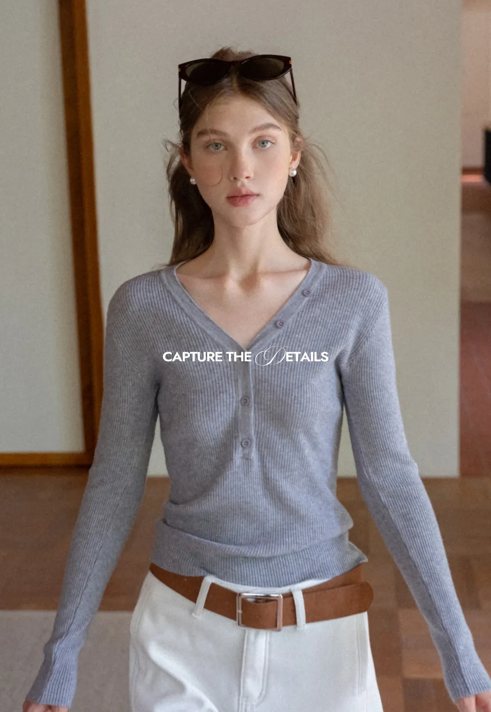 Womens High Waist Wide Leg Pants with Belt