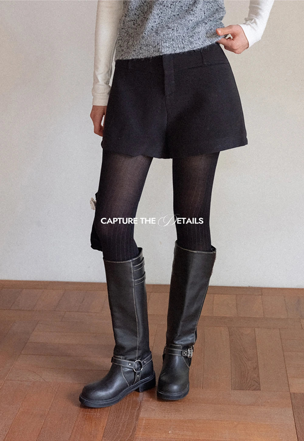 Womens High Waist Shorts with Belt