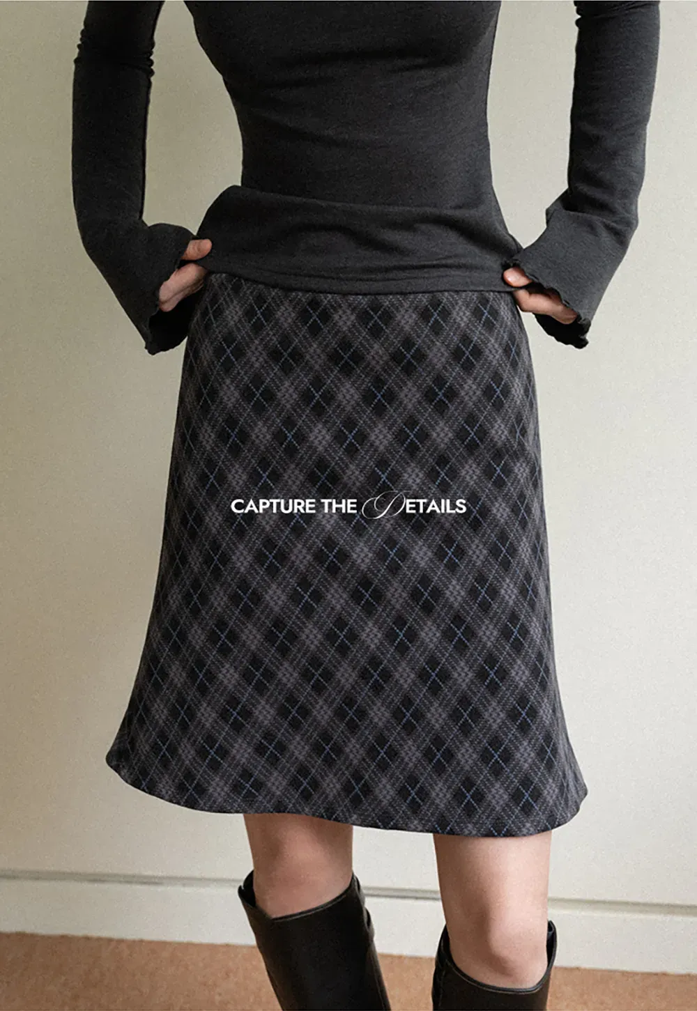 Plaid A-Line Mini Skirt