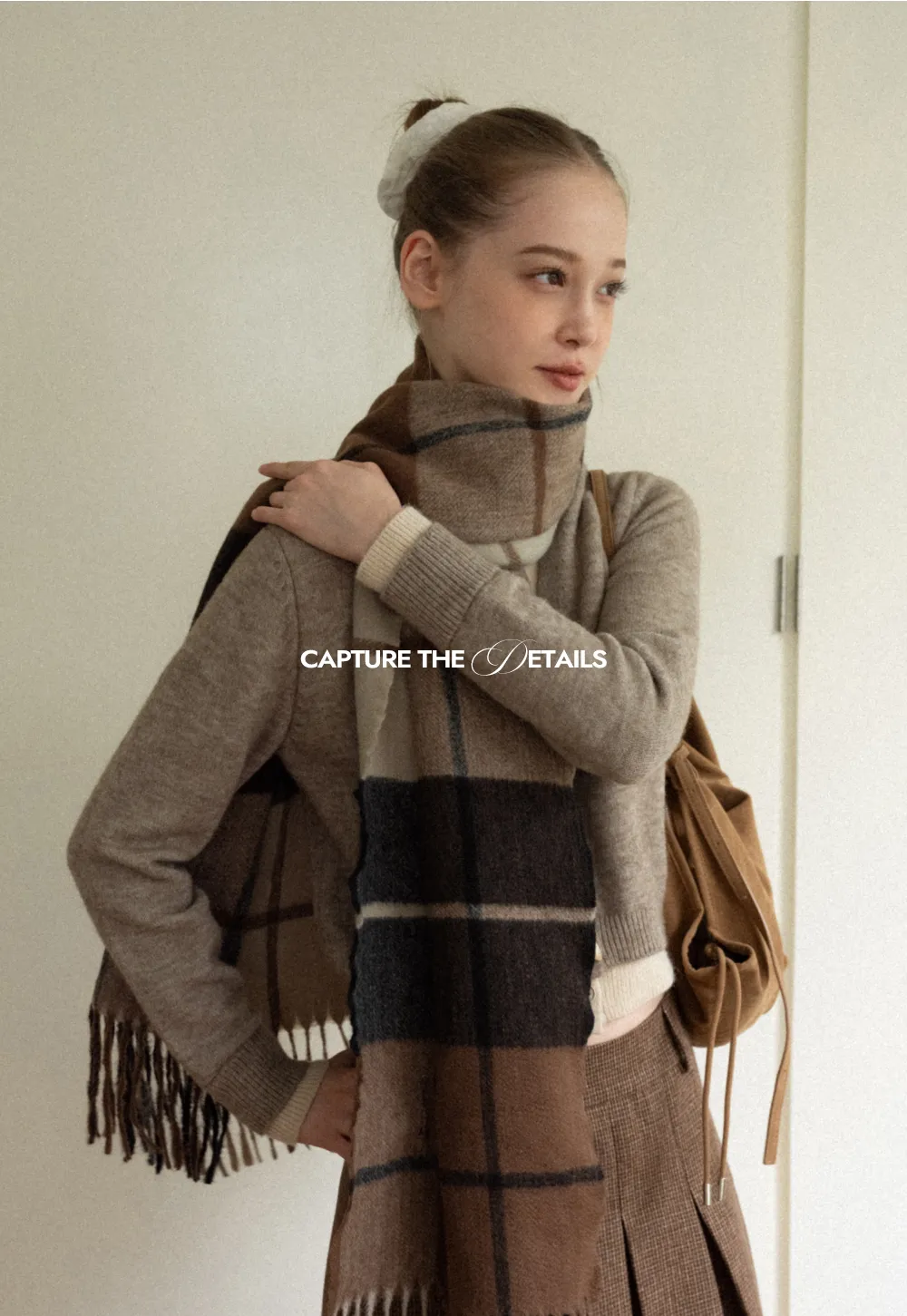 Contrast Trim Button-Up Knit Cardigan