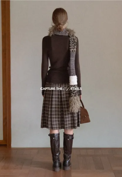 Mixed Texture Knit Scarf