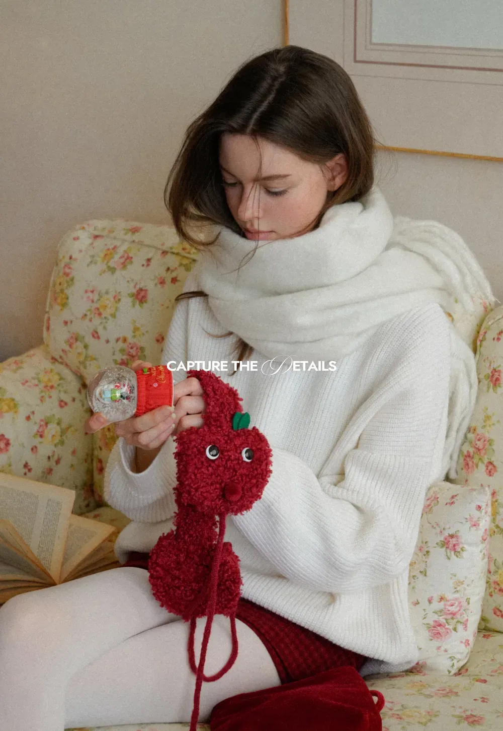 Ribbed V-Neck Knit Sweater